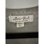 Ultra Flirt  Long Gray Boho Top Long Sleeve Stretch Cage Neck Rayon Blend Size S Photo 2
