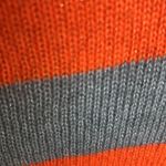 Aeropostale  Sweater Orange Silver Stripe Lightweight Womens Small Crewneck Photo 10