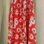 Sandra Darren Women’s Red Floral  Dress Photo 0