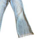Madewell Cai Demi-Boot Cut Jeans Pants Light Wash High Low Raw Hem Size 26 Women Photo 3