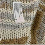 Knox Rose  Neutral Stripe Open Front Cardigan Sweater Size S NWT Duster Photo 2