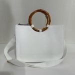 SOL + MER NWT Strawberry Beaded Viral Purse Handbag w Bamboo Handles White Strap Photo 12