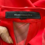 BCBGMAXAZRIA Halter Mesh Red Mini Dress Photo 7