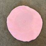 Pink felt French beret. 11 inches across. Color Photo 0