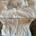 Bailey 44 Phoebe White Button-Down Mini Dress with pockets cotton elastic waist Photo 6