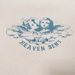 Brandy Melville Heaven sent baby baseball blue and white tee size small Photo 10