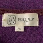 Buttons Retro Michel Klein Wool Angora Sweater S Purple  Pullover Long Sleeves Photo 5