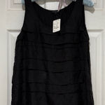 Eileen Fisher  Black Tiered Tank Top Photo 0