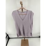 TALULAH purple sleeveless v neck knit top size large Photo 7