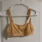 Aerie Womens Bralette Bandeau Bra Adjustable Strap Eyelet Floral Small NWT Photo 1