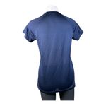 Nike  Shirt Womens XS Navy Blue Gold Dri Fit Round Neck Performance Short Sleeve Photo 2