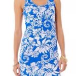 Lilly Pulitzer COTTON SHORE DRESS SLEEVELESS SEAHORSES XSMALL Photo 0