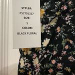 Pink Rose Womens Short Small Black Floral Stretch Waist Pull On Mini NWT Photo 2