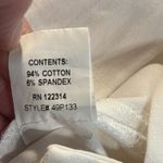 Peace of Cloth White Bermuda Cuffed Shorts Size 8 Photo 6