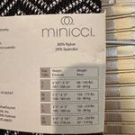 Minicci  Black Chevron Tights Size Medium New in Package Photo 7