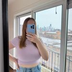 ⟡ short sleeve cropped baby tee in size M lilac/light purple/soft lavender ⟡ Purple Size M Photo 1