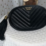 Victoria's Secret  Black Chevron Wristlet Photo 0