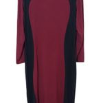 Yelete Burgundy and Black Bodycon Dress NWT Size 2XL Oxblood Bodycon Dress Photo 0