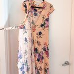 & Other Stories & Other Stories Pink Floral Midi Wrap Dress Size 2 Photo 8