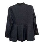 Soft Surroundings Carriageway Jacket Navy Heather Medium Career Professional Photo 4