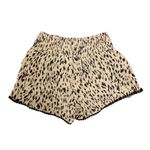 Three Dots  XS Tan Leopard Print Pull On Shorts Casual Lounge Soft Photo 1