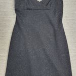 City Triangles Vtg  Black Glitter Prom Dress M Strappy Open Back Y2K 90s Evening Photo 7