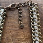 Loft Ann Taylor Charmed Crystal Gold Rhinestone Necklace Statement Piece Photo 4