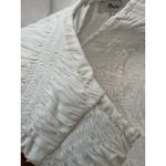 Madewell NWD Melody Bubble Hem Smocked Midi Dress White Size Medium Photo 8