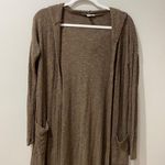 American Eagle Brown Long Knitted Cardigan Photo 0