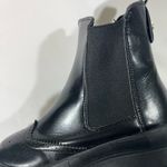 None CHELSEA PLATFORM ANKLE BOOT GOTHIC ROUND TOE GORTEX WOMEN SZ 240 SZ 7 BLACK NEW Photo 4