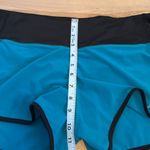 Fayettechill  Turquoise & Black Lined Athletic Shorts Photo 6