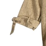 Moon River  Beige Short Sleeve Button Front Dress Women Sz L Photo 2