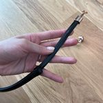 Urban Outfitters Gold patent leather black adjustable belt Photo 2