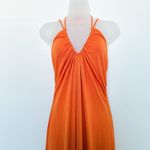 Jonathan Simkhai Womens‎ Dress S Orange Hayes Halter Maxi Y2K Resort Euro Summer Photo 1
