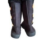 NEW Black Faux Fur Design Soft Suede Style Boots Chatz Chatties Women’s 5/6 Fit! Photo 2