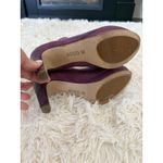 Ecco ‎ Purple Leather Platform Heel Ankle Boots Booties EU 36 Stylish Design Photo 7