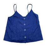 Love j 3 for $12 item! NWT Womens  spaghetti strap cropped tank navy blue size M Photo 0