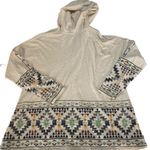 NWT Double D Ranch Saddle Pad Hooded Embroidered Long Sleeve Western Top Large Photo 4