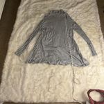 Free People Boho  Gray Long Sleeve Tunic Photo 6