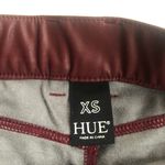 Hue Burgundy Leatherette Faux Leather Leggings Photo 6