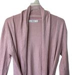 ZARA  Knit Belted Open Cardigan with Rolled Collar pink S Photo 3
