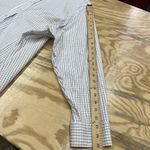 Lands' End LANDS’S END No Iron Pinpoint Oxford Plaid Button Up Top Women's Size 28W Career Photo 9