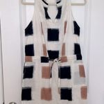 Anthropologie  The Odells Yarn-Dyed Henley Shirt Dress Ikat Print Navy Small Photo 8