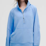 Lululemon NWT  Scuba Oversized Funnel Neck Half Zip Long Aero Blue Jacket Size XL Photo 0