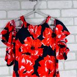 Trina Turk NWT Poppy Print Cold Shoulder Shift Dress Size XS Photo 3