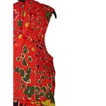 CAbi  Women's Tunic Top Wild‎ Flower Art Teacher Floral Satin Tie Waist Medium Photo 2