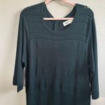 Eliza J Green Long Sleeve Sweater Dress Knee Length Exposed back zipper Sz 3XL Photo 10