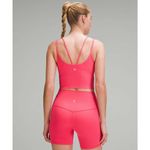 Lululemon  Align Strappy Ribbed Tank Top Size 2 A/B Cup Glaze Pink Pilates RARE Photo 1