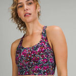Lululemon EUC Energy Longline Bra, Floral Electric Multi, Sz. 4 Photo 0
