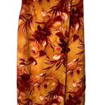 C&S Designs Tropical Maxi Wrap Skirt Size Medium Orange Photo 0